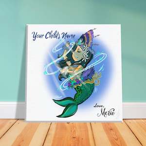 Merio The Polynesian Mermaid: Canvas - 20 x 20 cm - Merio Dancing