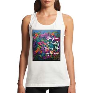 Performance Womens Tank Top - Loving Life - PERSONALIZED