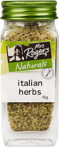 Mrs Rogers Naturals Italian Herbs Shaker 15g