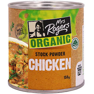 Mrs Rogers Organic Chicken Stock Powder Canister 150g