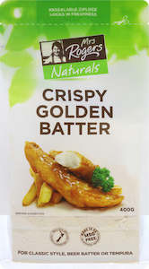 Crumbs Coatings: Mrs Rogers Naturals Crispy Golden Batter Mix 400g