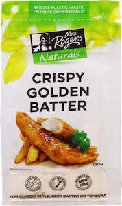 Mrs Rogers Naturals Crispy Golden Batter Mix  190g