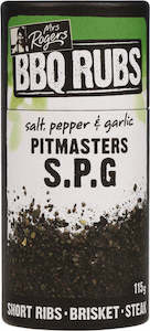 Bbq Rubs: Mrs Rogers BBQ Rub Pitmasters S.P.G. Canister 155g