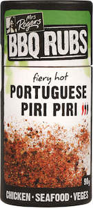 Mrs Rogers BBQ Rub Portuguese Piri Piri Canister 90g