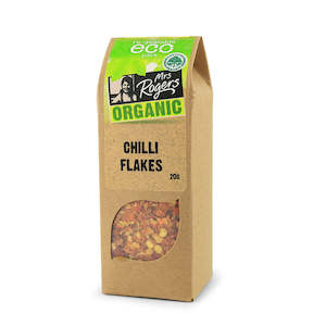Organic Herbs Spices: Mrs Rogers ECO Organic Chilli Flakes 20g