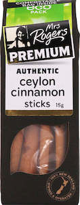 Mrs Rogers ECO Premium Cinnamon Sticks - Ceylon 15g