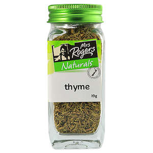 Glass Shaker: Mrs Rogers Naturals Thyme Shaker 19g