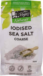 Sea Salt: Mrs Rogers Iodised Sea Salt Coarse 500g Bag