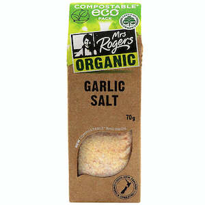 Mrs Rogers ECO Organic Garlic Salt 70g
