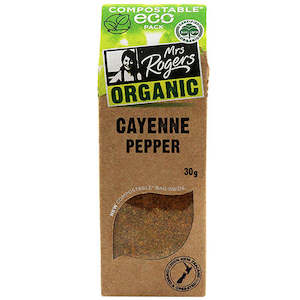 Cayenne Pepper: Mrs Rogers ECO Organic Cayenne Pepper 30g