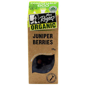 Juniper Berries: Mrs Rogers ECO Organic Juniper Berries 20g