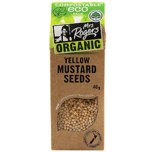 Mrs Rogers ECO Organic Yellow Mustard Seeds 40g