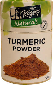 Turmeric: Mrs Rogers Naturals Turmeric Canister 120g