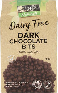 Spice Blends: Mrs Rogers Naturals Dairy Free Dark Chocolate Bits 150g
