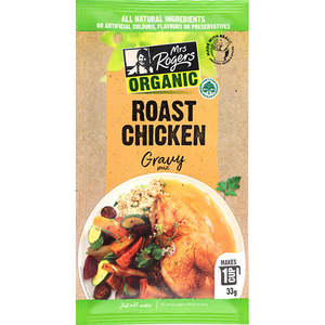 Spice Blends: Mrs Rogers Organic Roast Chicken Gravy Mix 33g