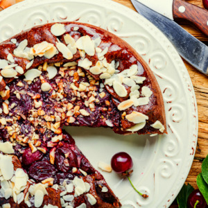 Almond Cherry and Cranberry tart