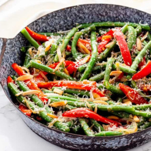 Christmas  Green beans and roasted seasonal vegetables