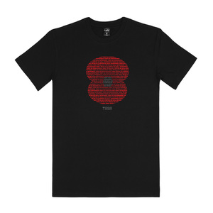 RSA Gradient Poppy Men’s T-Shirt Black - Mr Vintage New Zealand