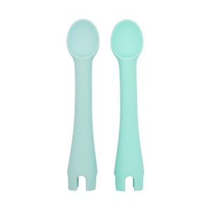 Little Woods: Little Woods First Tensils (2pk) | Duck Egg Blue + Aqua 3 Pieces