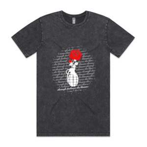 Through Darkness She Blooms Stonewash Red Rose v 2.0