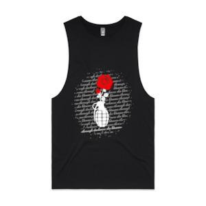 Through Darkness She Blooms Tank Red Rose v 2.0