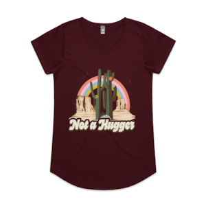 T Shirts: Not A Hugger - Scoop Neck Tee