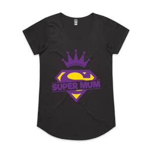 Super Mum Scoop Neck Tee