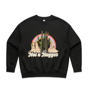 Jumpers: Not A Hugger - Heavy Crew Unisex fit