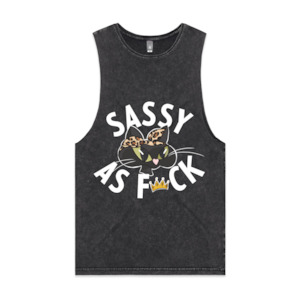 Sassy as F*ck Cartoon Cat Unisex Tank