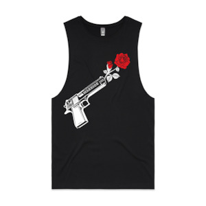 Through Darkness She Blooms Unisex Tank Red Rose