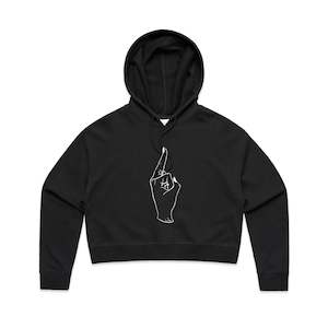 H'Oh Shit i'm a Queen Oversized Boxy Hoodie White LIne