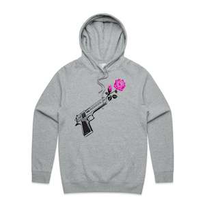 Through Darkness She Blooms Hoodie Pink Rose