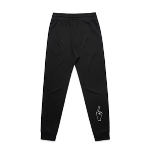 Hoh Shit Im A Queen: Queen White Line Slim Fit Trackpants