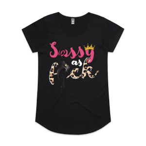 Sassy as F*ck Cat's Behind Scoop Neck Tee