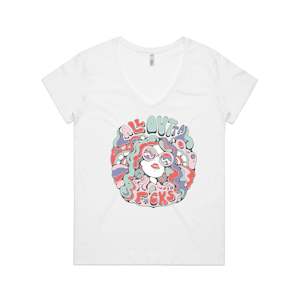 All Outta F Cks: All Outta F**ks V Neck T-Shirt