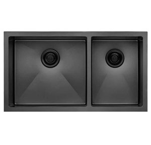 Stainless steel double bowl farmhouse sink - Ms Wila Kitchens & Bathrooms