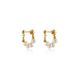 Stacked Pearl Hoops – Gold Statement Earrings NZ