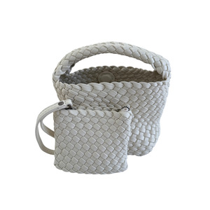 Carol Mini Woven Tote - Ivory Statement Tote NZ