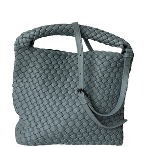 Medium Woven Tote - Blue Statement Tote NZ