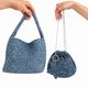 Medium Woven Tote - Denim Statement Tote NZ