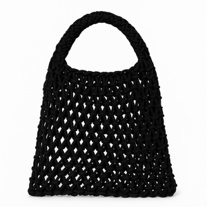 Market Tote – Small Black Woven Bag NZ