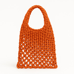 Market Tote – Small Orange Woven Bag NZ