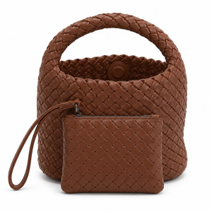 Mini Woven Tote - Rich Tan Me The Label