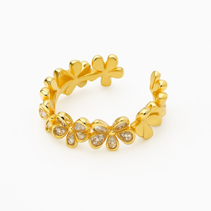 Flower Open Band Ring Me The Label