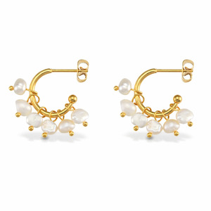 Products: Elegant Freshwater Pearl Hoops – Me The Label
