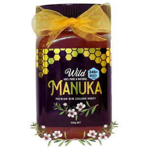 New Zealand Manuka Mgo Collectionn: Wild Manuka Honey 346+ MGO