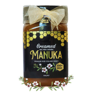 New Zealand Manuka Mgo Collectionn: Creamed Manuka Honey 150+ MGO