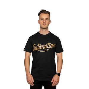 Autonation Mens Italic Tee - black