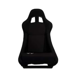 Fixed Back: Bucket Seat - Black Fabric Entry