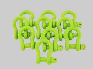 Bow Shackle 6.5T GREEN x10 Pieces